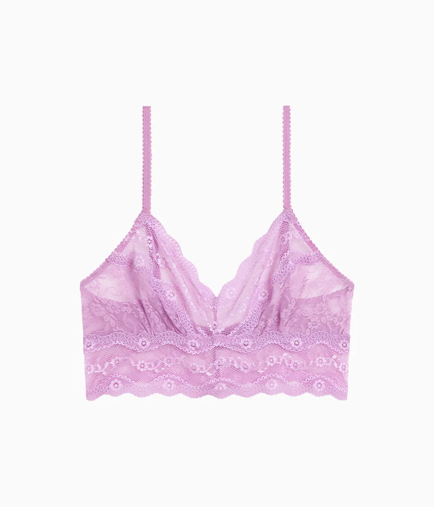 Lace Kiss Bralette: Smoky Grape