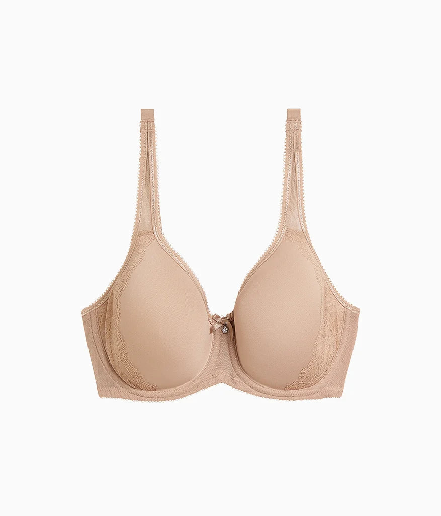 Retro Chic Underwire T-Shirt Bra: Toast