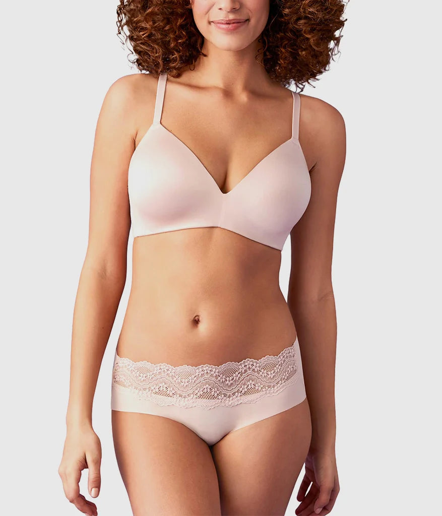 Future Foundation Wire Free T-Shirt Bra with Lace: Rose Smoke