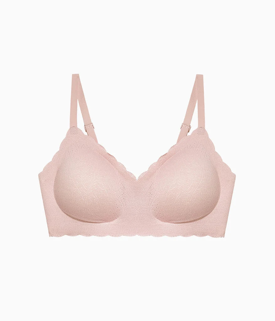 b.wow'd Lace Wire Free Bra: Blush Pink