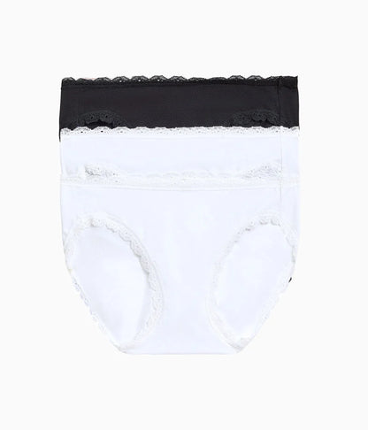 Inspired Eyelet Bikini Panty Pack: White/White/Night