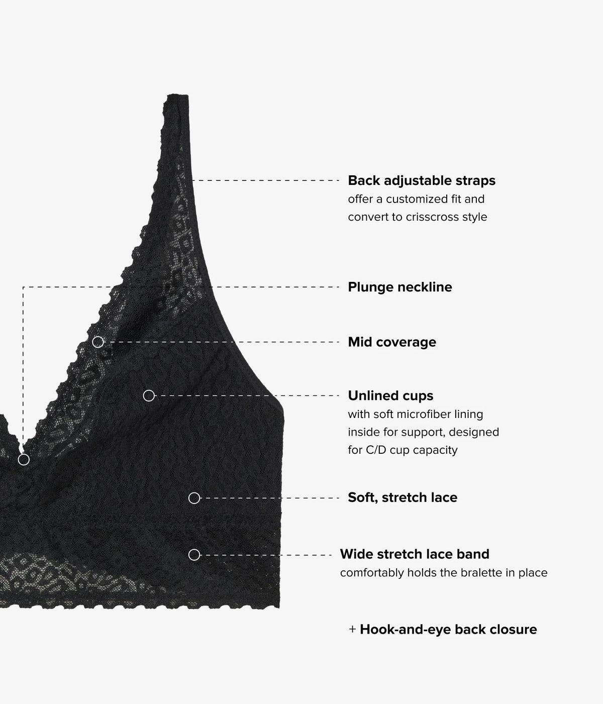 High Bar™ Bralette: Black