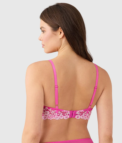 Embrace Lace® Underwire Bra: Wild Azalea/Cradle Pink