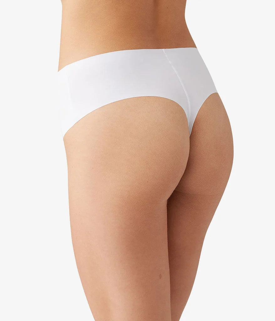 b.bare Hi-Waist Thong: White