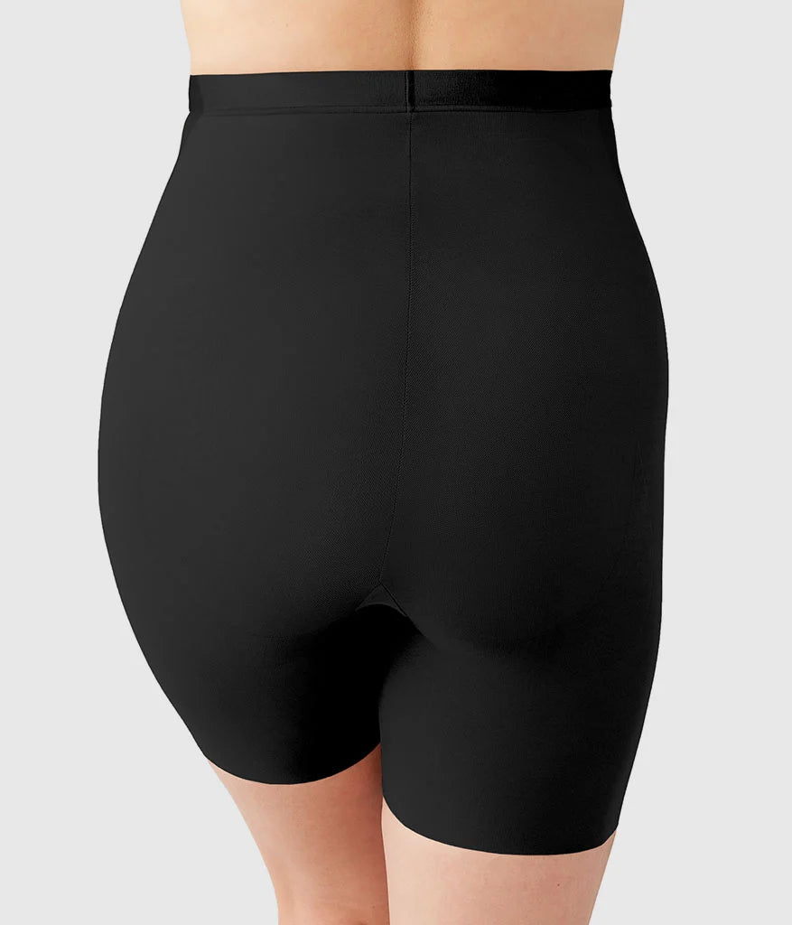 Shape Revelation® Straight Hi-Waist Thigh Shaper: Black