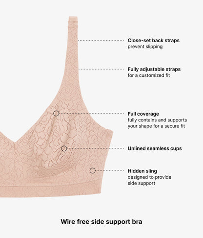 Inside Job™  Wire Free Bra: Roebuck