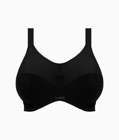 Energise Full Figure Underwire Sport Bra: Black
