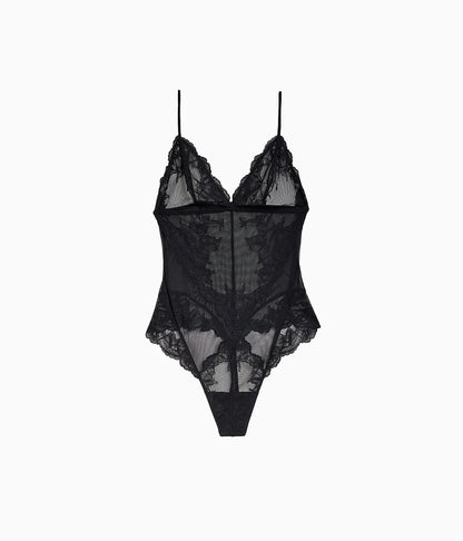 Vivid Attraction Bodysuit: Black