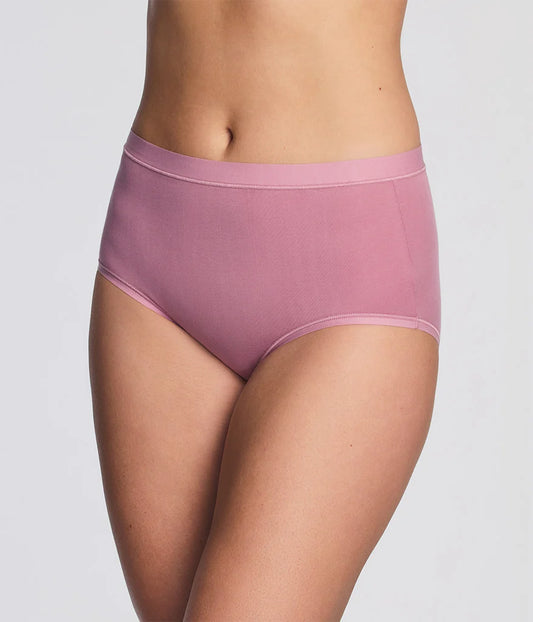 Understated Cotton Brief: Lilas