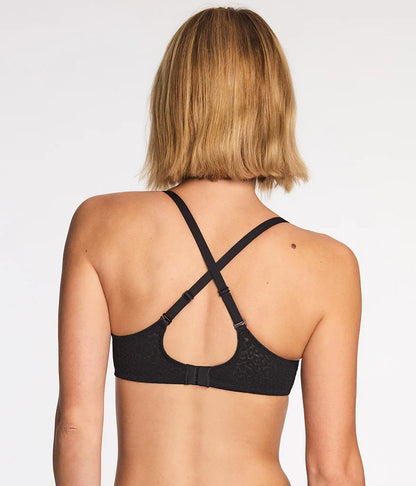 High Bar™ Plunge Underwire Bra: Black