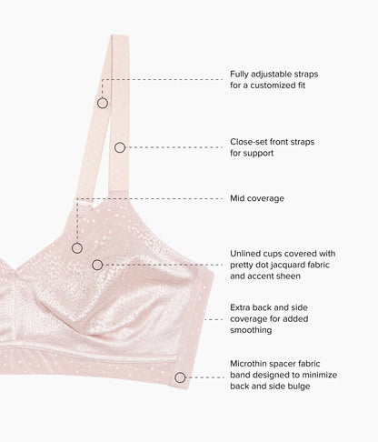 Back Appeal® Wire Free Bra: Rose Dust