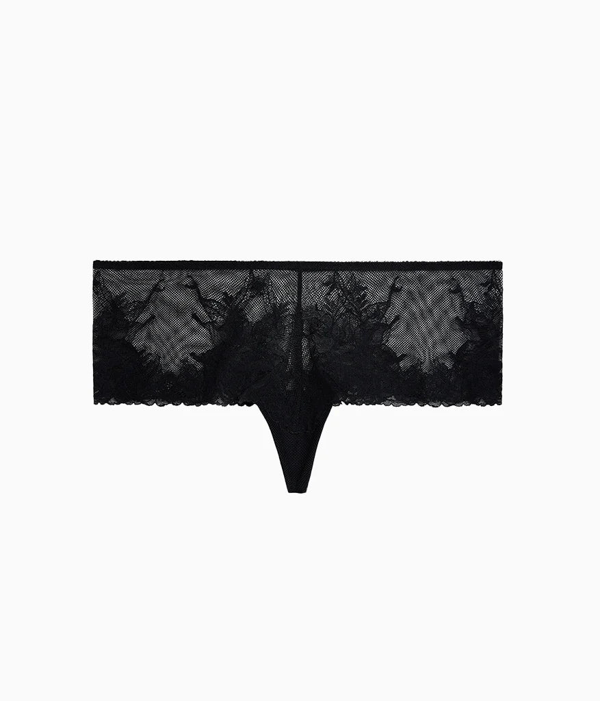 Vivid Attraction Tanga: Black