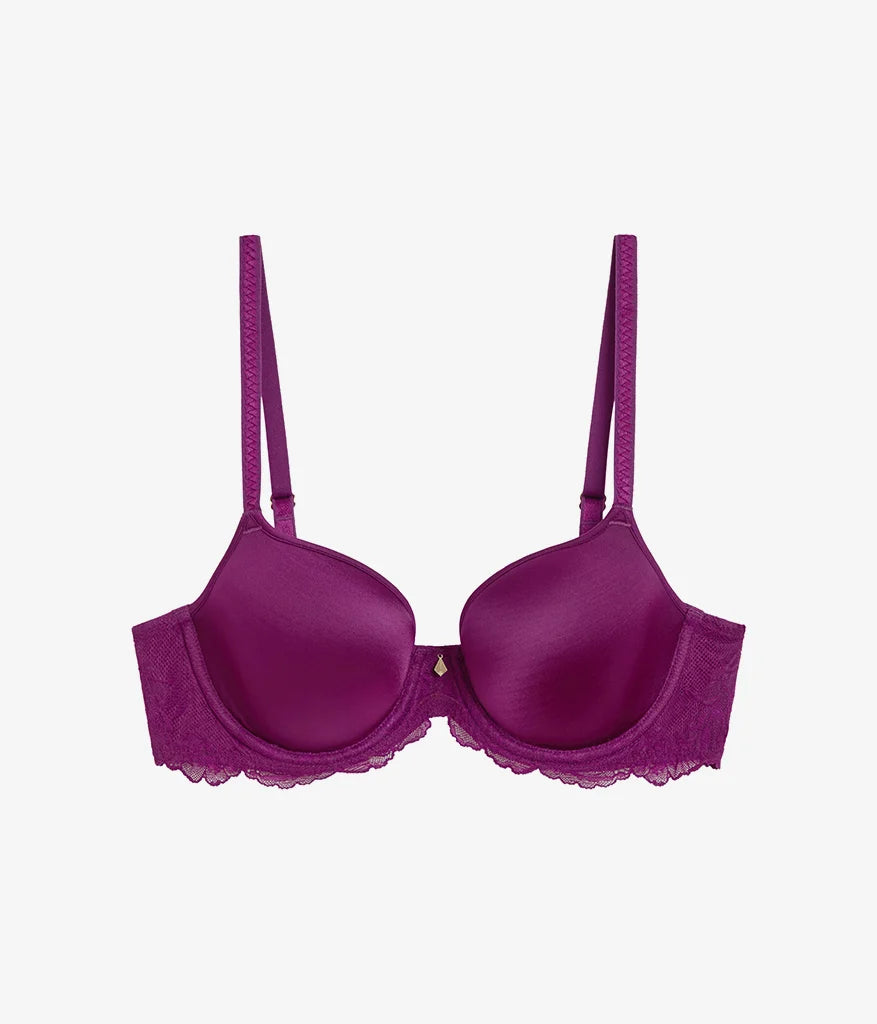 Vivid Attraction T-Shirt Bra: Dark Purple