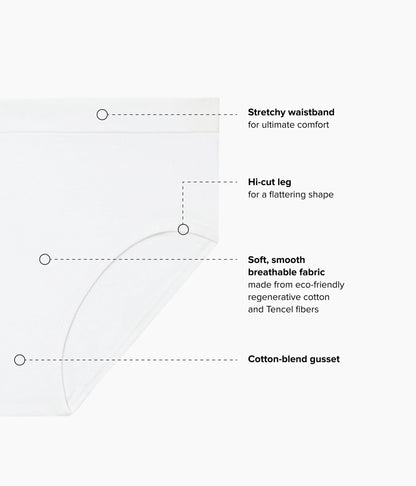 B-Smooth® Natural Hi-Cut: White