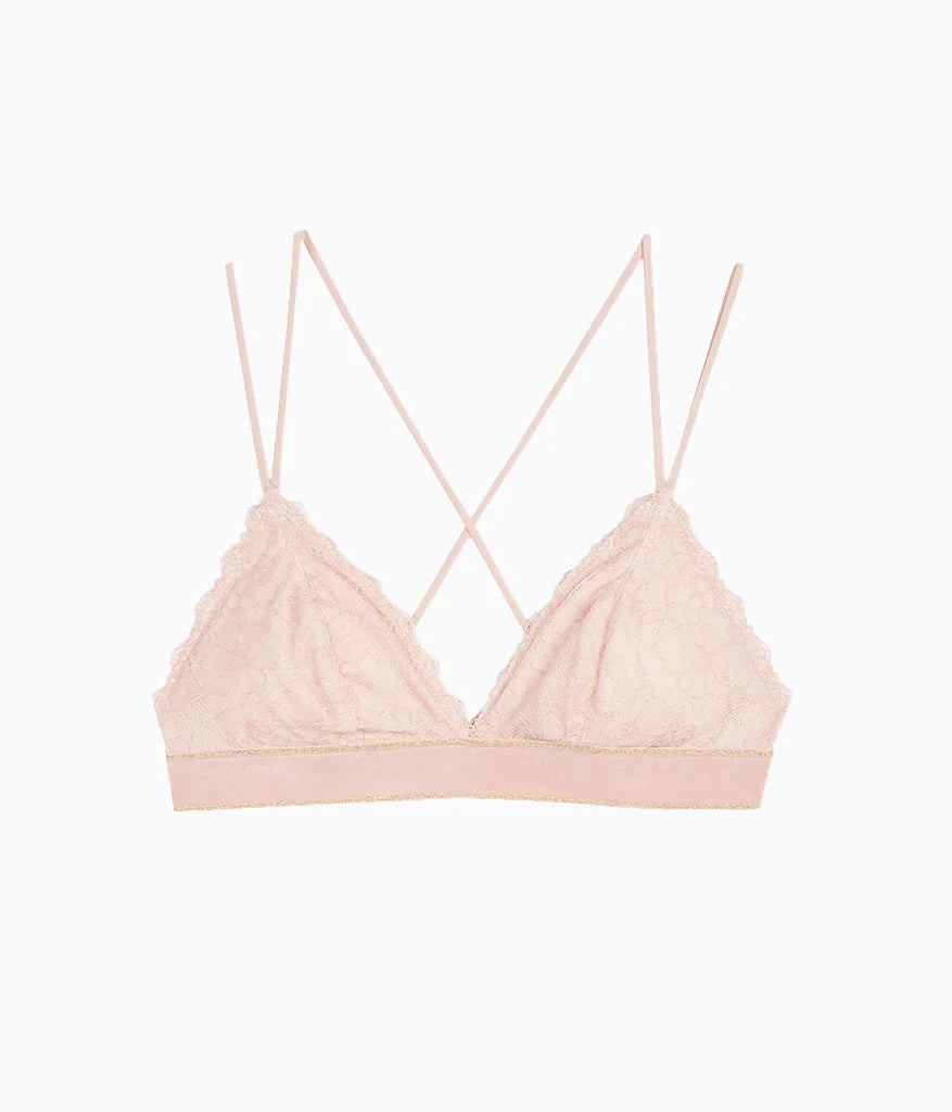Lace Encounter Bralette: Rose Smoke