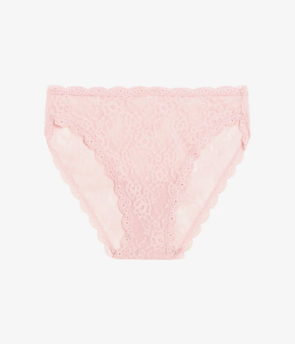 Effortlessly Lace Hi-Leg: Blush Pink