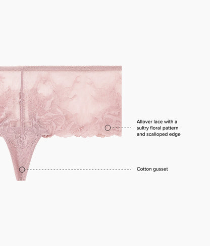 Vivid Attraction Tanga: Woodrose